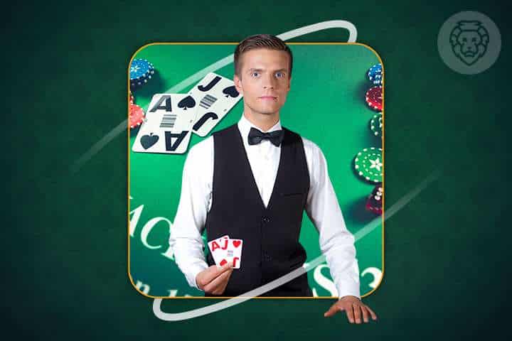 Blackjack casino game logo